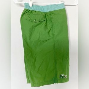 Lacoste boys swim trunks size 12